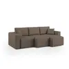 Divani.store Morfeo Canapé avec assises extractibles T02 245 cm - Brun