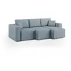 Divani.store Morfeo Canapé 3 assises extractibles - Bleu pastel