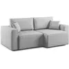 Divani.store Divani Morfeo Canapé avec assise extractible - Gris clair