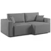 Divani.store Morfeo Canapé avec assise extractible T02 180 cm - Gris