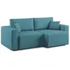 Divani.store Morfeo Canapé avec assise extractible - Bleu ciel