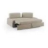 Divani.store Liberty Canapé avec pouf - Beige