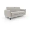 Divani.store Scarlet Canapé lit convertible en tissu coton mixte imperméable T19 195 cm (mat.140x197) creme