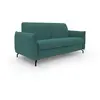 Divani.store Scarlet Canapé lit convertible en tissu coton mixte imperméable T19 195 cm (mat.140x197) bleu canard