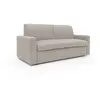Divani.store Kansas Canapé lit convertible T13 212 cm - Crème