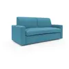 Divani.store Kansas Canapé Convertible - Bleu Ciel
