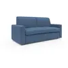 Divani.store Kansas Canapé lit convertible h20 cm en tissu imperméable T13 192 cm (mat. 140x197) bleu