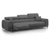 Divani.store Canapé avec 3 assises coulissantes 260 cm anthracite