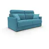 Divani.store Margot Canapé lit convertible - Bleu ciel
