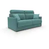Divani.store Margot Canapé Lit Convertible - Bleu Canard