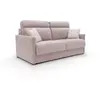 Divani.store - Margot Canapé lit convertible en tissu doux imperméable T02 196 cm (mat. 160x197) rose