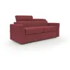 Divani.store Avalon Canapé lit avec matelas de 18 cm de haut en tissu imperméable T03 220 cm (160x197) rouge
