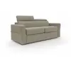 Divani.store Avalon Canapé lit avec matelas de 18 cm de haut en tissu imperméable T03 220 cm (160x197) brun
