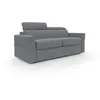 Divani.store Avalon Canapé lit avec matelas de 18 cm de haut en tissu imperméable T03 200 cm (140x197) gris