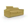 Divani.store Avalon Canapé lit matelas H18 cm de haut en tissu imperméable T03 180 cm (120x197) jaune