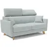 Divani.store Canapé convertible avec têtières réglables 160 cm vert