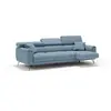 Divani.store Caravaggio Canapé 3 assises extensibles - Bleu Pastel