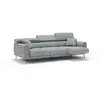 Divani.store Caravaggio - Canapé 3 assises extensibles - Gris clair