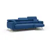 Divani.store Caravaggio Canapé 3 assises extensibles en tissu imperméable T02 244 cm Bleu