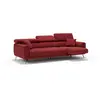 Divani.store Caravaggio Canapé 3 assises extensibles - Tissu imperméable rouge