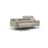Divani.store Caravaggio Canapé avec assises coulissantes en tissu doux imperméable T02 169 cm Creme