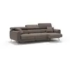 Divani.store Caravaggio Canapé 3 assises extensibles - Tissu imperméable brun
