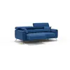 Divani.store Caravaggio Canapé avec assises coulissantes - T02 199 cm Bleu