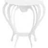 Arti E Mestieri Console Ballerina Petite (Blanc - Métal Verni)