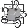 ARTI E MESTIERI horloge murale AMOS (Noir - métal verni et verre)
