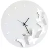 ARTI E MESTIERI horloge murale BUTTERFLY SPRING (Blanc - Métal verni)