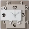 ARTI E MESTIERI horloge murale ZIGGURAT (Bianco Beige e Sabbia - Métal...
