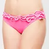 La Perla - Bas de maillot Waves à volants fuchsia/blanc 44