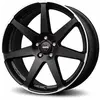 Jantes en alliage MOMO Seven 8,5x19 5x112 ET 35 NOIR MAT POLISÉ