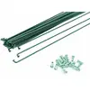 Generico Rayons Noirs en Acier Galvanisé 290x2mm avec Nipples - Paquet de 10 Pièces