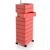 MAGIS 360° meuble avec 10 tiroirs (Rose - ABS poli / Aluminium)