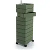 MAGIS 360° meuble avec 10 tiroirs (Vert - ABS poli / Aluminium)