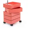 Caisson sur roulettes 5 tiroirs rose 360° Container - Magis