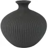 Mobili Rebecca Vase en grès noir, H 13 cm