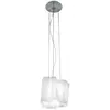 Artemide LOGICO-Suspension Verre Ø24cm Blanc