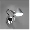 Artemide Tolomeo Micro Faretto LED Applique murale avec variateur, A043600,