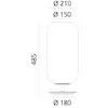 Artemide Gople lampe de table, blanc/blanc