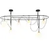 Artemide nh S5 suspension en verre, à 6 lampes