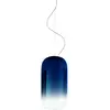 Artemide Gople suspension bleue/argentée