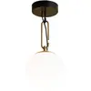 ARTEMIDE lampe au plafond NH 22 (Blanc - Verre soufflé, laiton, acier)