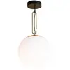 ARTEMIDE lampe au plafond NH 35 (Blanc - Verre soufflé, laiton, acier)