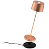 Zafferano Lampe de table led Olivia Pro Copper Leaf, rechargeable et d...