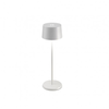 Zafferano - Lampe de table led rechargeable et dimmable Olivia Pro White