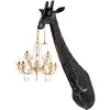 QEEBOO lampe murale GIRAFFE IN LOVE WALL (Noir - Polyéthylène)