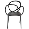QEEBOO set de 2 chaises LOOP CHAIR sans coussin (Noir - Polypropylène)