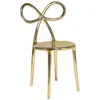 QEEBOO chaise RIBBON CHAIR METAL FINISH (Or - Polypropylène)